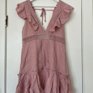 Dusty pink summer dress